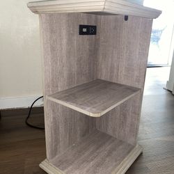 End Table With Charging Station