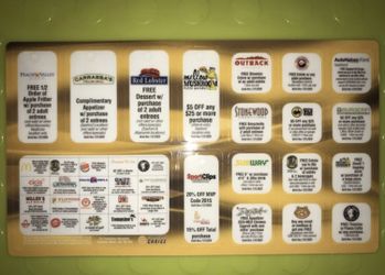 Fundraiser Card - Lots of Coupons