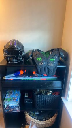 Football Helmet And Shoulder Pad