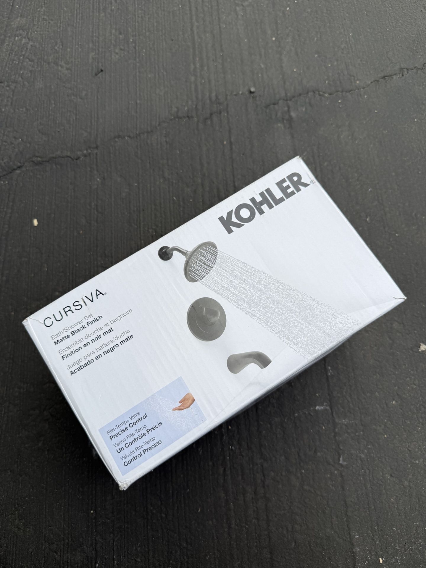 NEW KOHLER CURSIVA SHOWER / BATH SET