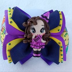 Back To School Hair Bow 