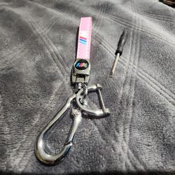 BMW M Keychain leather