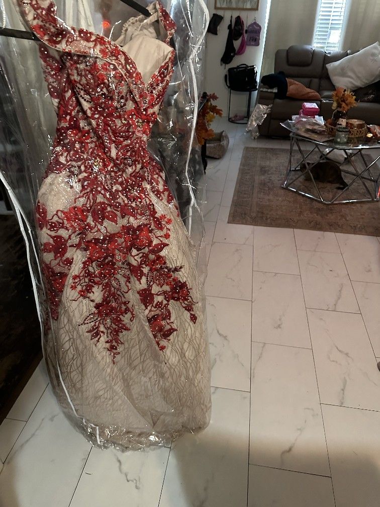 Quincenera Dress Red