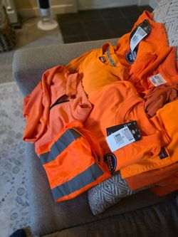 Dickies Orange Hi-Vis Work Shirts Bundle