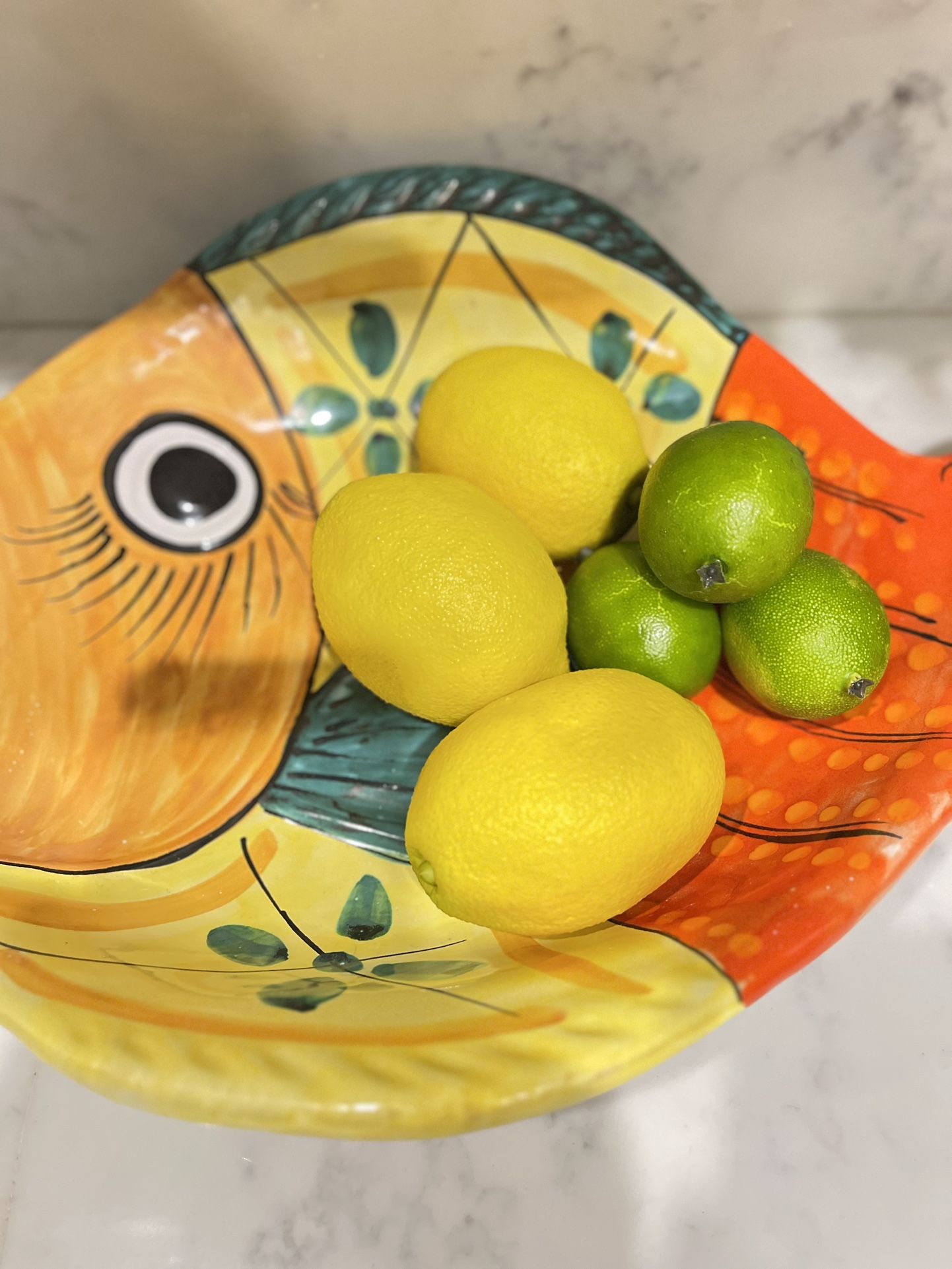 Fish Platter Bowl Desuir For Virtri Italian