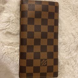 Portefeuille Brazza wallet in Damier Ebene canvas