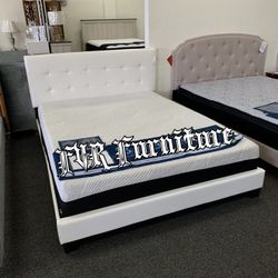 New Queen Bed Frame With Mattress 