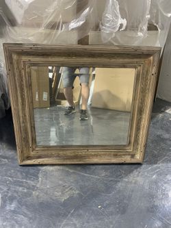 Nice mirror and fish shaped wine bottle holder