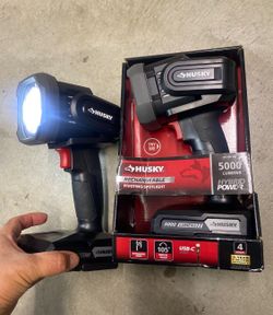 5000 Lumens Husky Flash Light Rechargeable 