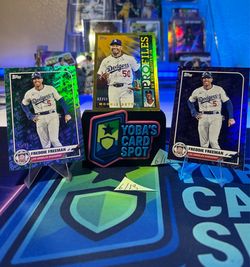 🔥 FREDDIE FREEMAN /99 • MOOKIE BETTS /50 • FREDDIE FREEMAN /75 LOT 🔥  ⭐ Freddie Freeman Green Foil /99 ⭐ Mookie Betts Profiles Gold /50 ⭐ Freddie Fr