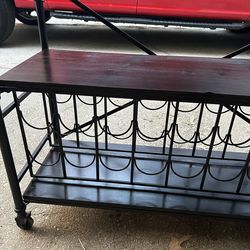 Brown Wine Rack