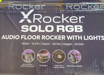 X Rocker Solo RGB audio floor rocker with lights