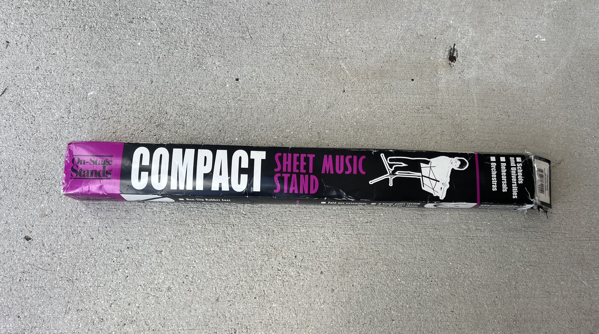 On-Stage (Nickle Finish) Compact Sheet Music Stand