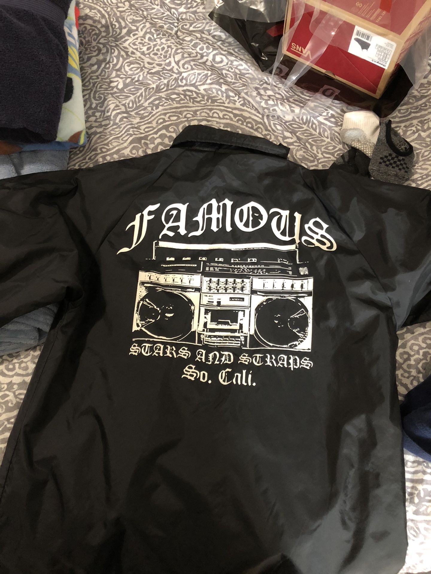 Famous stars and straps windbreaker