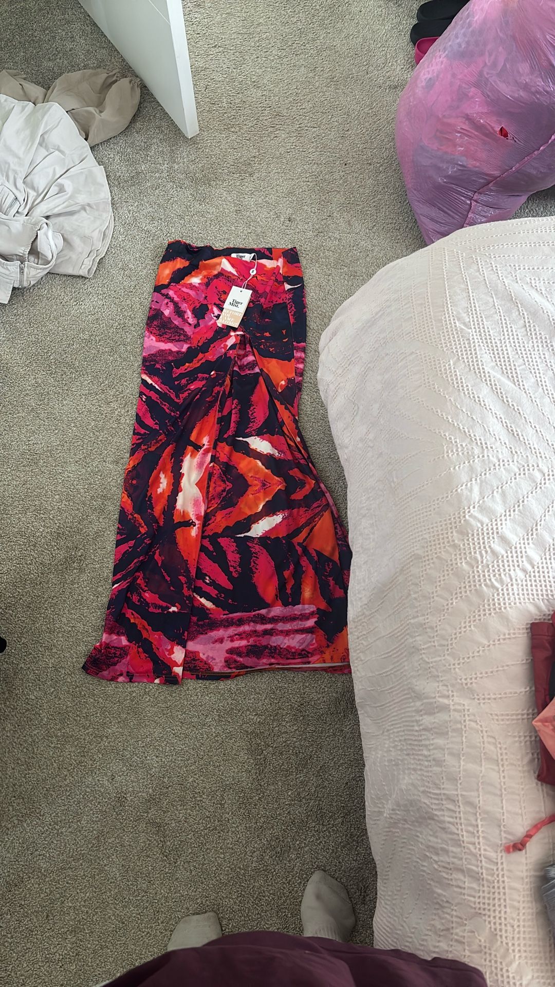 New Tiger Mist XS Palm Print Skirt