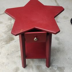 Pottery Barn Star-shaped End Table Nightstand