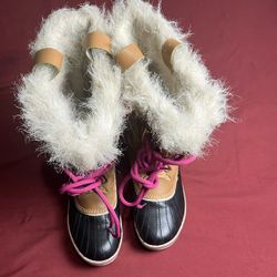 Sorel Caribou Waterproof Insulated Winter Snow Brown Tan Boots Women's Sz(8)