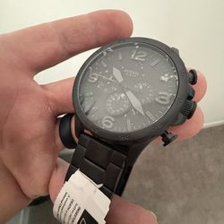Men’s black fossil Nate chronograph Watch