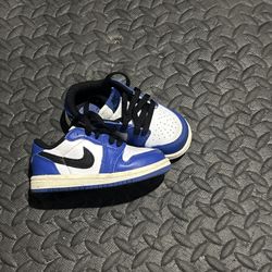 Toddler's Jordan 1 Retro Low OG White/Black-Game Royal-Sail FQ5435 140 SIZE 6C