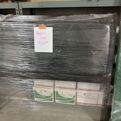 Queen leather bed frame with headboard