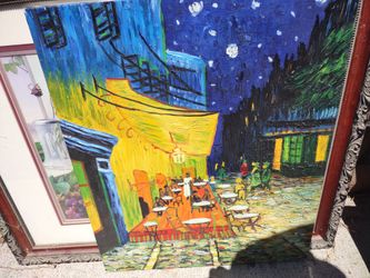 Vincent van Gogh "Cafe Terrace at Night" Oil Painting - Gallery Wrapped Canvas