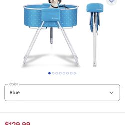 Folding dog bath tub