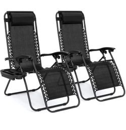 FREE DELIVERY- Brand New Set of 2 Zero Gravity Lounge Chairs