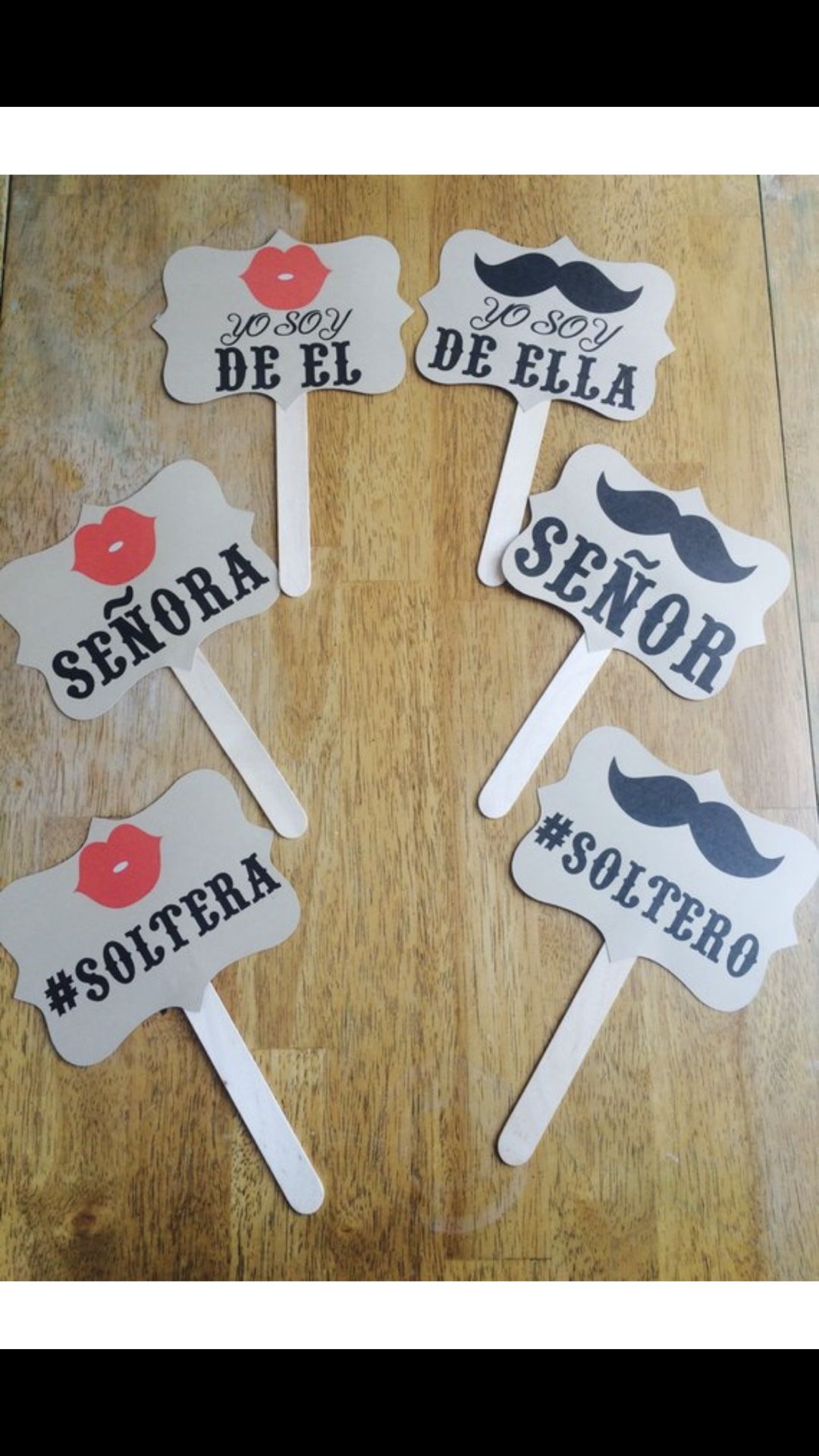 Spanish Wedding Photo Booth Props