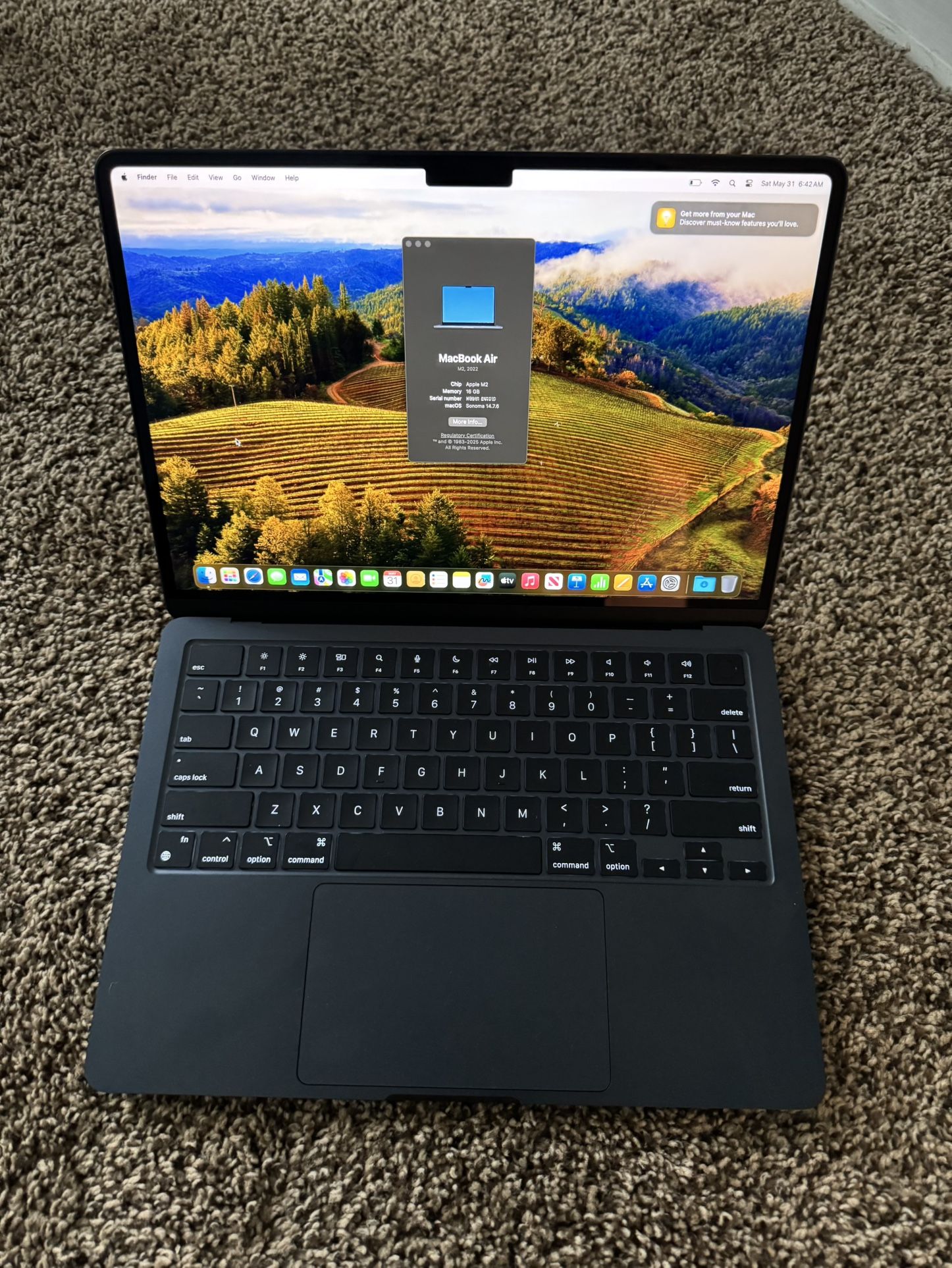 MacBook Air M2 2022 16gb
