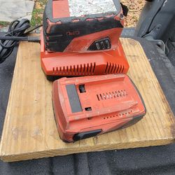 Hilti batteries and charger