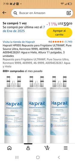 filtro de agua para refrigerador  haprait HP005