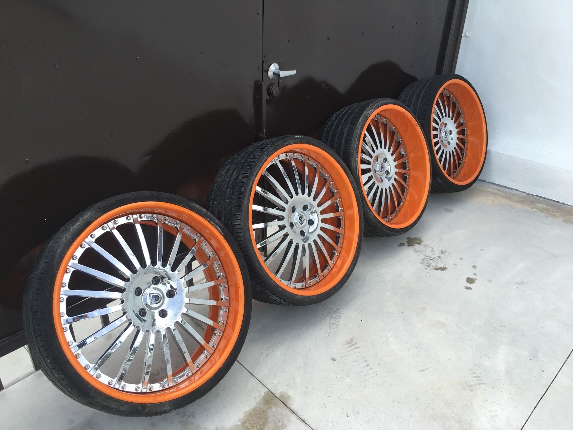 24” ASANTI AF122 STAGGERED WHEELS GBODY BOLT PATTERN 5x4.75 5x120