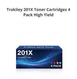 Trokliey 201X Toner Cartridges 4 Pack High Yield 201X