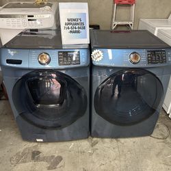 SAMSUNG FRONT LOAD WASHER & GAS DRYER 