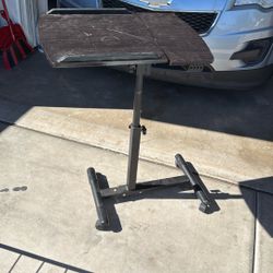 Mobile Laptop Stand Overbed Table Rolling Desk Cart Adjustable