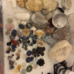 Huge Crystal & Gemstone Bundle – Raw + Tumbled – $150 OBO