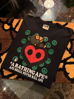 Bape Baby Milo Peace Heart Tee (Medium)
