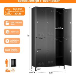 Black Lockers For Any Room,mud Room Etc 