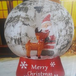 6ft Lighted Santa and Reindeer Snow Globe, Christmas Snow Globe, Christmas Airblowns, Christmas Decorations, Christmas Decor, Christmas Stuff