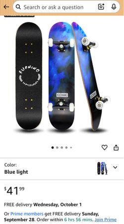 Skateboards- Standard Skateboards for Beginners Kids Boys Girls Teenager- 31''x 8''Canadian Maple Cruiser Pro Skate Board, Skateboards