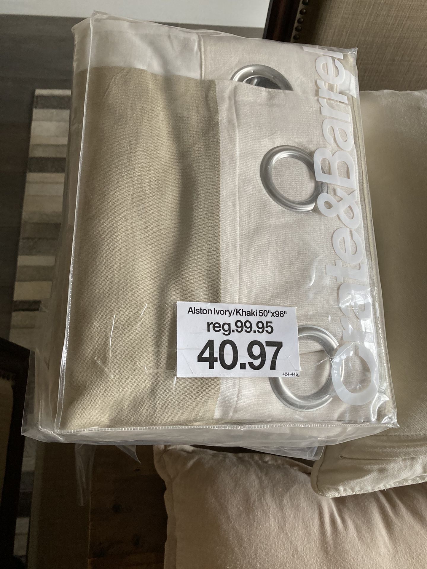 50”x96” Outdoor Curtains From Crate And Barrel Ivory
