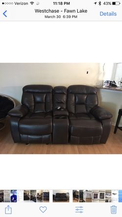 Leaving room with recliners