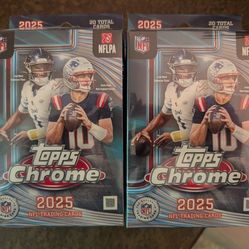 2025 Topps NFL Chrome Hangers x12