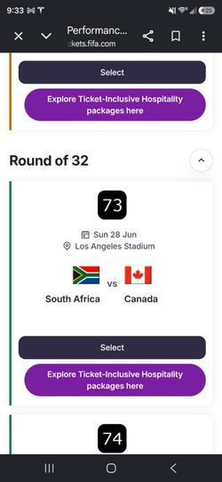 World Cup Tickets