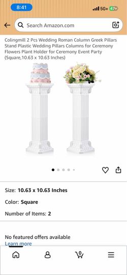 Colingmill 2 Pcs Wedding Roman Column