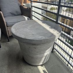Round Cement Coffee Table