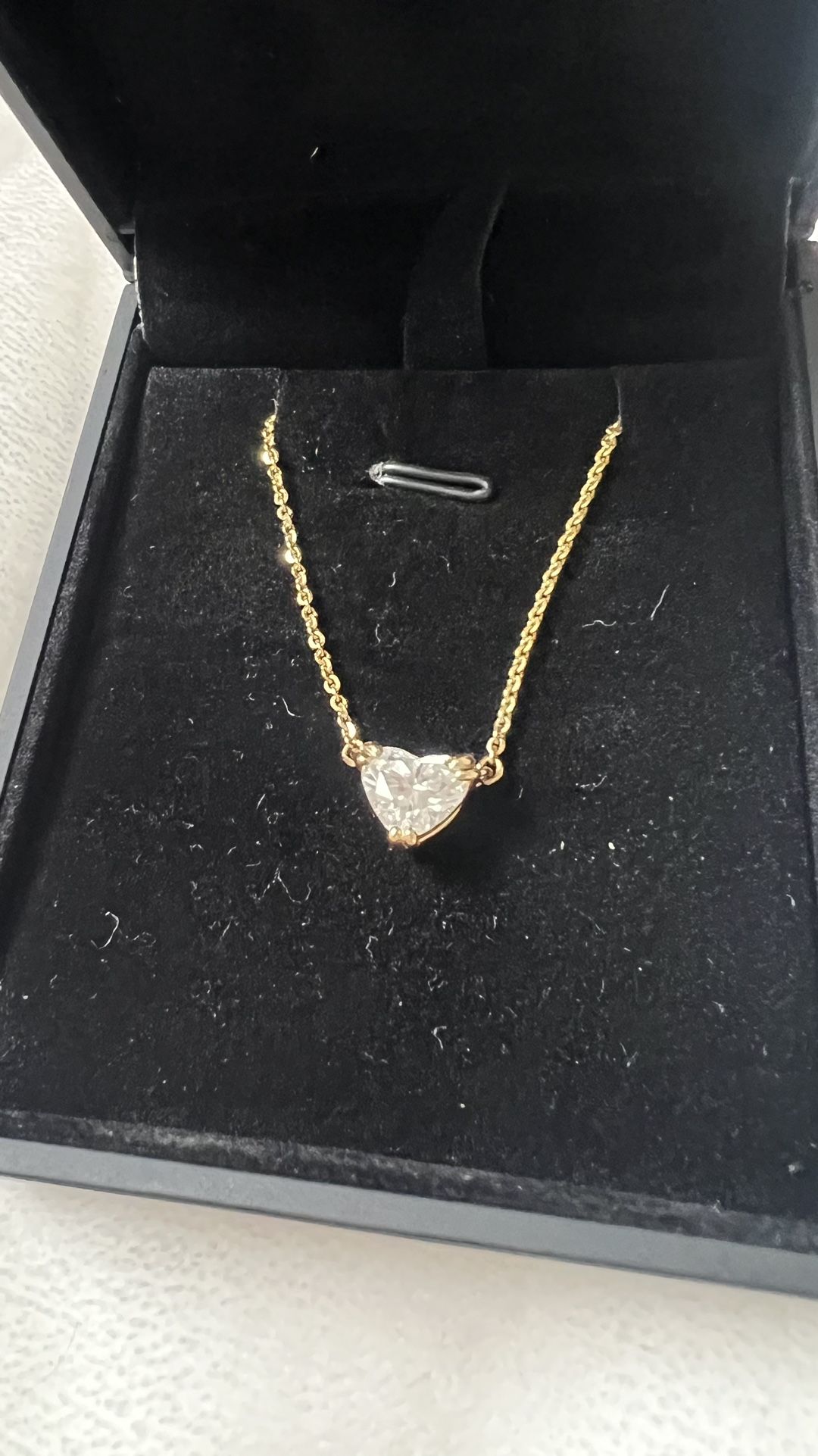 Diamond Heart Necklace 14k Gold