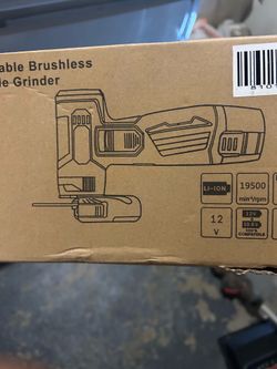 Portable brushless angle grinder