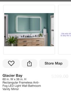 Glacier Bay LED Bathroom Mirror