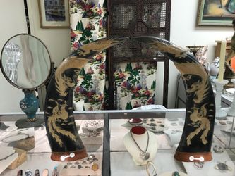 Hand carved horns